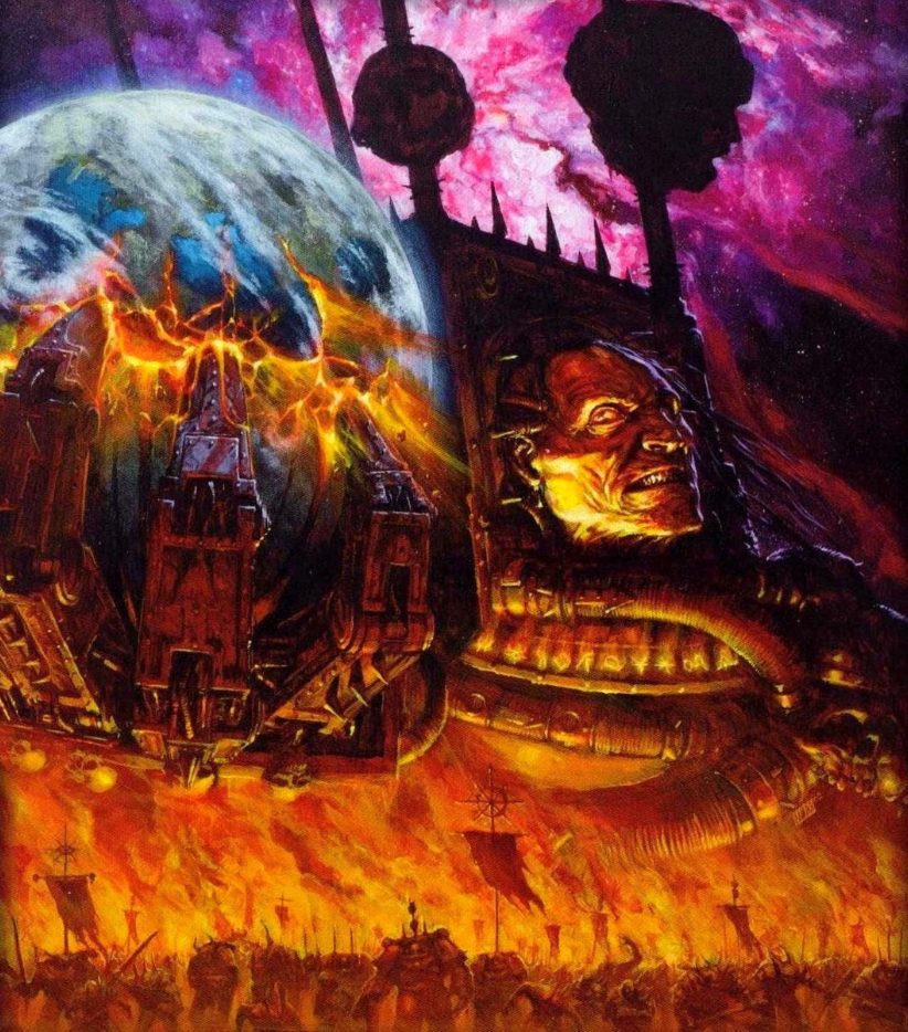 The Eye of Terror looming over the galaxy